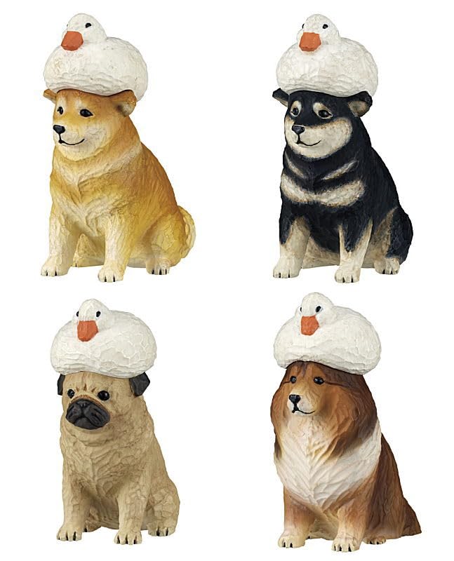 Amazon.co.jp: あかねの木彫り アヒルと犬 [全4種セット(フルコンプ